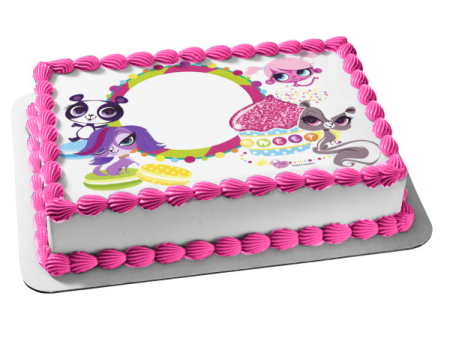 Littlest Pet Shop Penny Ling Minka Mark Pepper Clark Zoe Trent Edible Cake Topper Image Frame ABPID10144 Online Hot Sale