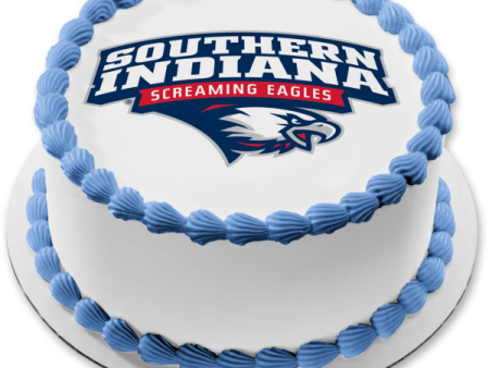 Southern Indiana Screaming Eagles Logo NCAA Edible Cake Topper Image ABPID10006 on Sale