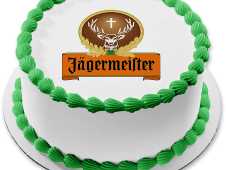 Jagermeister Logo Edible Cake Topper Image ABPID10038 Discount