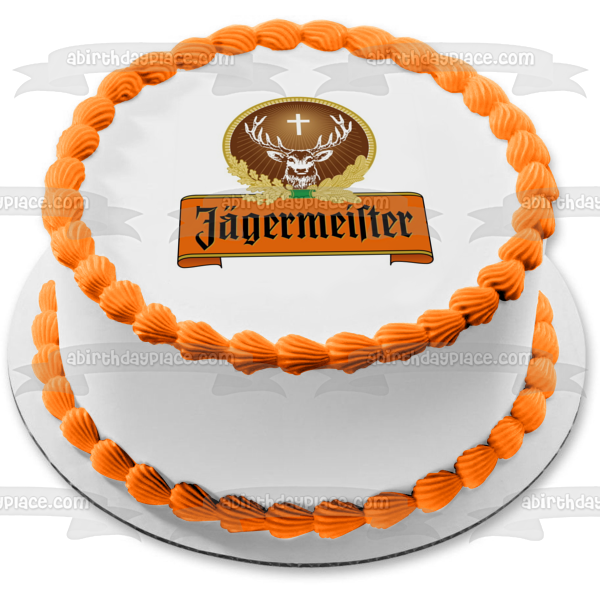 Jagermeister Logo Edible Cake Topper Image ABPID10038 Discount