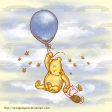 Disney Winnie the Pooh Piglet Balloon Honey Bees Sky Background Edible Cake Topper Image ABPID10249 Hot on Sale