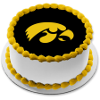 Iowa Hawkeyes Logo NCAA Edible Cake Topper Image ABPID10286 Supply