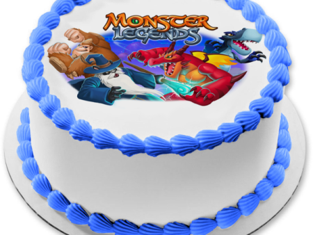 Monster Legends Various Characters Edible Cake Topper Image ABPID09793 Hot on Sale