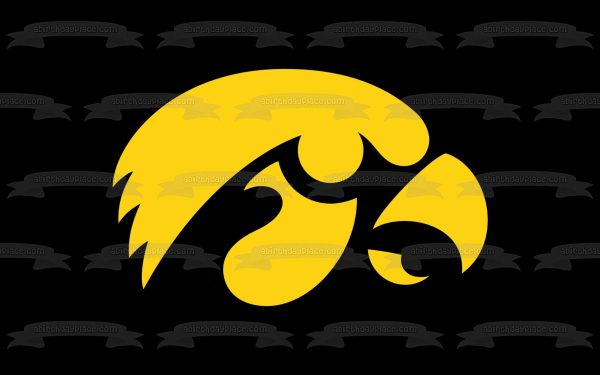 Iowa Hawkeyes Logo NCAA Edible Cake Topper Image ABPID10286 Supply