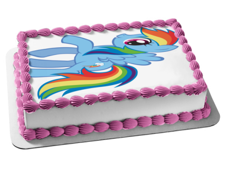 My Little Pony Rainbow Dash Edible Cake Topper Image ABPID10197 For Sale