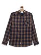 Octave Boys Yellow Tartan Checks Checked Casual Shirt on Sale