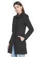 Mettle Women Black Solid Cotton Coat on Sale