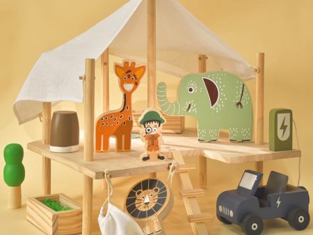 Imaginative Jungle Safari Playset: Wooden Adventure (2-6 Years) Supply