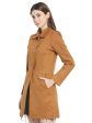 Mettle Women Brown Solid Cotton Overcoat For Discount