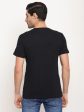 Octave Men Navy Blue Solid Cotton Regular Fit T-Shirt Fashion