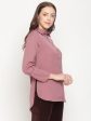 Mettle Women Rose Pink Cotton Formal Shirt Online