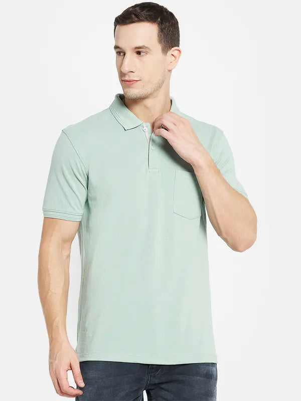 Men Misty Green T-Shirt Online Sale