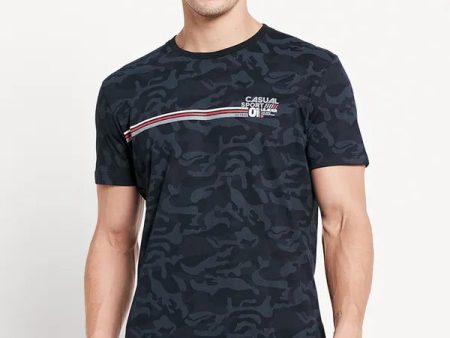 Men Navy T-Shirt on Sale