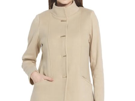 Mettle Women Cream Solid Cotton Overcoat Hot on Sale