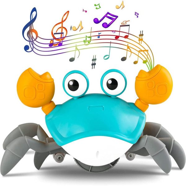 Interactive Crawling Crab Baby Musical Kids Toy with LED Lights & Rechargeable Battery For Cheap