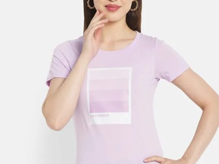 Women Lavender T-Shirt For Discount