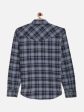 Octave Boys Blue Checked Regular Fit Casual Shirt Online Hot Sale