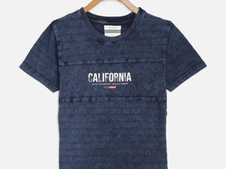 Octave Boys Blue Cotton T-Shirt For Sale