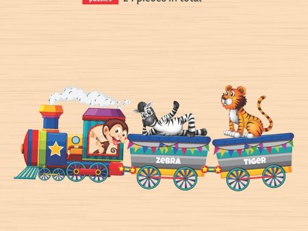 Animals Train Jigsaw Puzzle For Kids | 3+Years | 24 Pieces and 1 Picture Book For Cheap