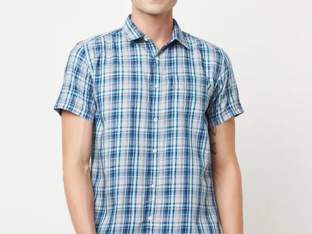 Men Sky Blue Shirts Online Hot Sale