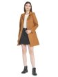 Mettle Women Brown Solid Cotton Overcoat For Discount