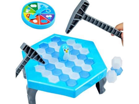 Tabletop Save the Penguin Puzzle Icebreaker Cubes Board Game | Blue Discount