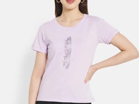 Women Lavender T-Shirt For Cheap