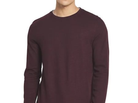 Mettle Men Maroon Solid Cotton T-Shirt Sale