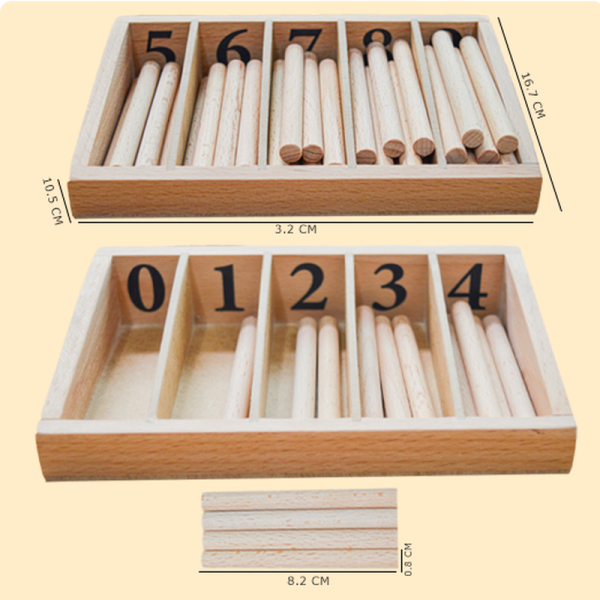 Wooden Spindle Box –  Numbers and Counting (1-3 Years) Online