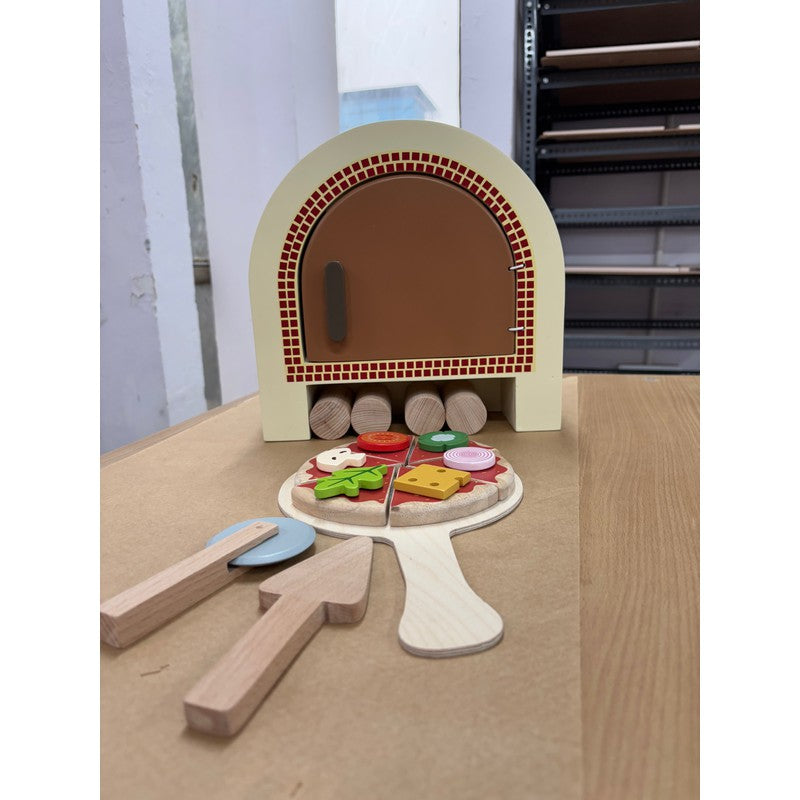 15 Pieces Wooden Pizza Oven Playset (3-6 Years) Online now