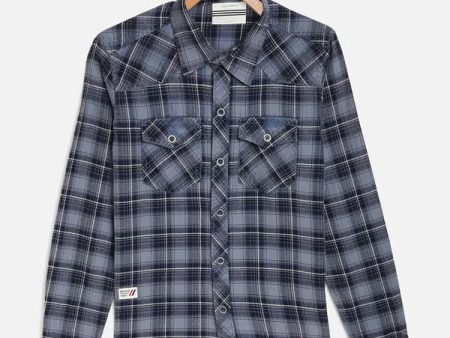 Octave Boys Blue Tartan Checked Casual Shirt Cheap