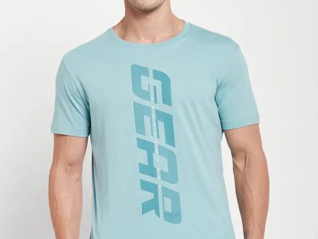 Men Light Teal T-Shirt Sale