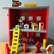 Wooden Fire Station Toy Set with Equipments (3-6 Years) Discount