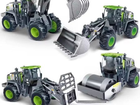 Diecast Resembling Engineering Excavator Toy Car- 4 Pcs For Discount