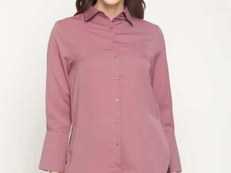 Mettle Women Pink Casual Shirt Hot on Sale