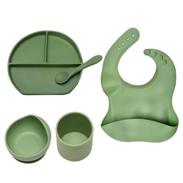 Pack of 5 Silicon Baby Feeding Set (6-18 Months) Online