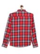 Octave Boys Red  White Tartan Checked Casual Shirt Discount