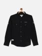 Octave Boys Navy Blue Casual Shirt Online Hot Sale