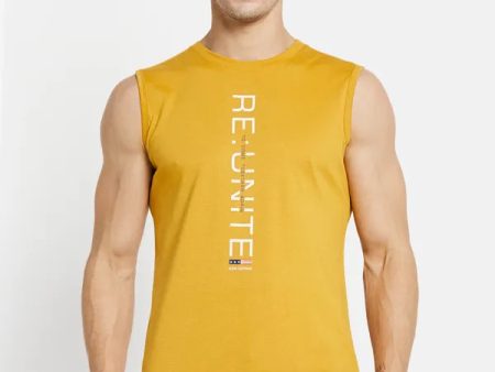 Men Dusty Mustard T-Shirt Cheap