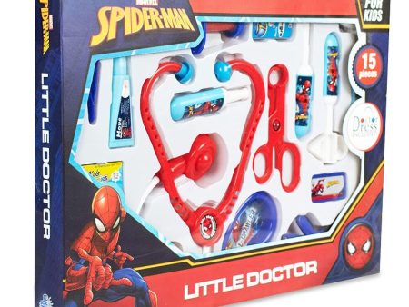 Spiderman Doctor Playset Toy (15 Pieces) | First Aid Medical Accessories Pretend Play Set for Kids Online now