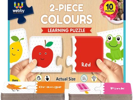 2 Pieces Learning Pack Jigsaw Puzzle - Colours (2-4 Years) Fashion