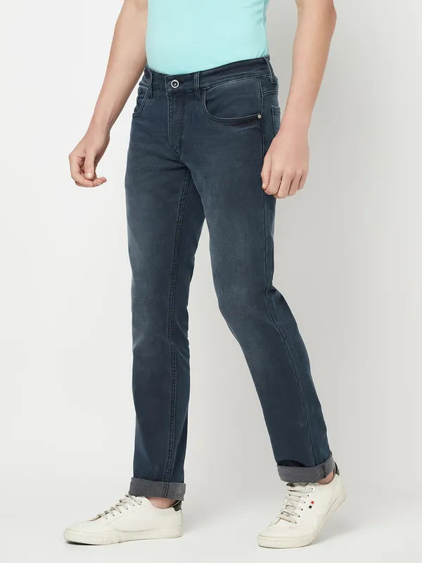 Octave Men Navy Blue Stretchable Jeans Online Hot Sale