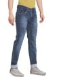 Octave Men Blue Slim Fit Light Fade Solid Jeans Online Sale