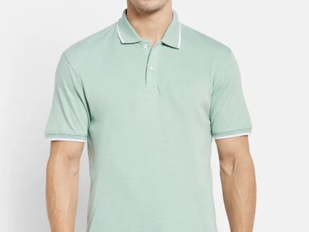 Men Misty Green T-Shirt Discount