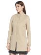 Mettle Women Cream Solid Cotton Overcoat Hot on Sale