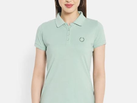 Women Misty Green T-Shirt Cheap