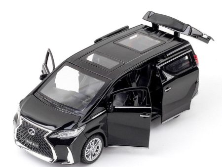 Diecast Resembling Lexus LM300 Pull Back Car with Lights & Sounds | 1:24 Scale Model For Sale