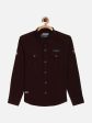 Octave Boys Maroon Casual Shirt Hot on Sale