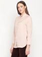 Mettle Women Pink Cotton Casual Shirt Fashion