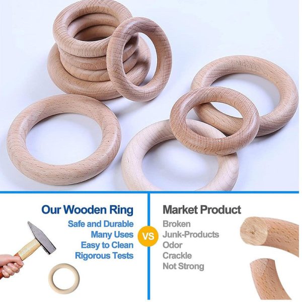 Infant Wooden Teether with Silicone (6-12 Months) Online Hot Sale